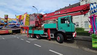 Aufbau Kirmes  Opbouw Kermis Geldern 2024 [upl. by Ennalorac]