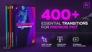 Slideshow Transitions  Free Download Premiere Pro Template  400 Transition  Essential Transition [upl. by Llenrag727]