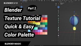 Blender Texture Tutorial Quick amp Easy Color Palette [upl. by Ileana162]