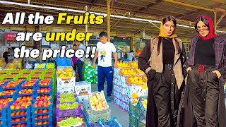 Walking in Mashhads largest fruit market میدان بار مشهد [upl. by Darius]