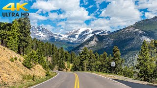 Rocky Mountain National Park 4K  Estes Park to Grand Lake  Trail Ridge Road Complete Scenic Drive [upl. by Lledner]