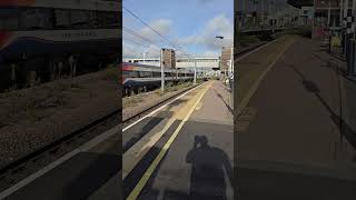 EMR CLASS 158 DEPARTING PETERBOROUGH FOR NORWICH WITH HORN 23RD OCTOBER 2O24 [upl. by Akeinahs224]