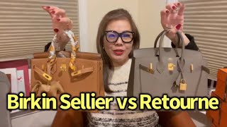 Hermes Birkin Sellier vs Birkin Retourne in depth review Which Birkin is my favorite🤗🤔🤎 [upl. by Assirialc357]