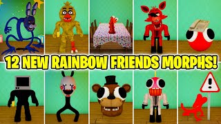 How to get ALL 12 NEW RAINBOW FRIENDS MORPHS in Rainbow Friends Morphs ROBLOX FNAF UPDATE [upl. by Nelak333]