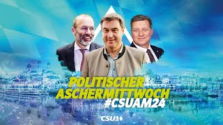 Politischer Aschermittwoch in Passau CSUAM24 [upl. by Ynoep]