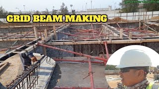 How to make grid beam reinforcement ampshuttering [upl. by Aicenaj]