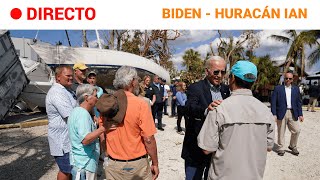 HURACÁN IAN BIDEN visita las ZONAS AFECTADAS por el HISTÓRICO CICLÓN  RTVE Noticias [upl. by Adnarom]