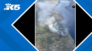 300acre Pioneer Fire near Chelan may have started as structure fire officials say [upl. by Arakawa]