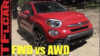 2017 Fiat 500X AWD vs Fiat 500 FWD vs Gold Mine Hill OffRoad Mashup Review [upl. by Beauchamp]