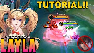 HOW TO PLAY LAYLA IN SOLO RANK LAYLA BEST BUILD 2024 TO RANK UP FASTER🔥  MUST TRY   MLBB [upl. by Dickson]