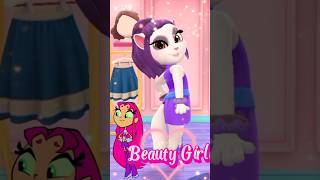 Starferi Makeover By My Talking Angela 2 shorts cosplay catnap tiktok makeover angela2 [upl. by Lajet]