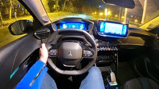 New PEUGEOT 208 2021  NIGHT POV test drive amp FULL REVIEW e208 Allure [upl. by Feune]