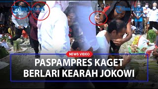 Paspampres Kecolongan di Papua Langsung Berlari Saat Pedagang Kalungkan Hadiah Untuk Jokowi [upl. by Elurd]