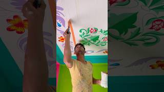 Celing bodar desigin painting wall art [upl. by Seuqram]