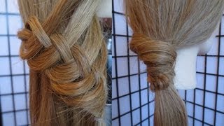 Slip Knot Braid  Ponytail [upl. by Adihahs]