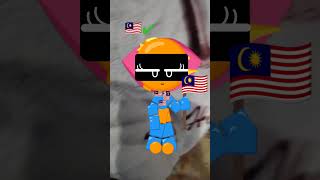 good morning Malaysia 🇲🇾 emojicat malaysia flags funny [upl. by Irme]