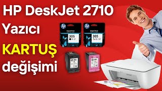 Hp Deskjet 2710  2700 Serisi Yazıcı Kartuş Değişimi Nasıl Yapılır [upl. by Serles778]