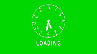 Clock loading  Green Screen [upl. by Tiny]