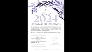 CSD 2024 High School Scholarship Ceremony [upl. by Erskine]