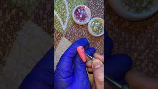 Dotting tool nail art😍nailextensionathome naildesign nailtutorial nailart nails viralvideo [upl. by Erbua]