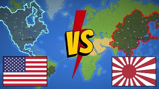 USA vs JAPAN EMPIRE  WorldBox Timelapse [upl. by Alaster]