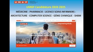 UM6P CANDIDATURE MÉDECINE  SOINS INFIRMIERS  ARCHITECTURE  COMPUTER SCIENCE  SHBM  202425 [upl. by Dibb]