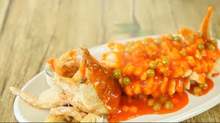 Cooking sweet and sour mandarin fish [upl. by Dellora]