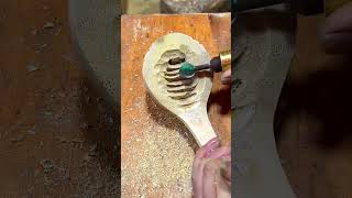 The process of making a bamboo soup spoon bamboo craft handmade making [upl. by Anniken940]