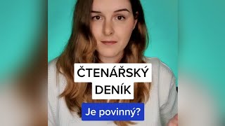 Čtenářský deník  je povinný [upl. by Christie]