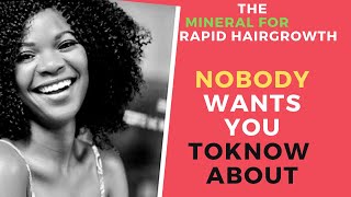 WHAT IS THE RAPID HAIR GROWTH mineral NOBODY WANTS YOU TO KNOW THESECRETMINERALFORRAPIDHAIRGROWTH [upl. by Ellenohs692]