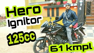 HERO IGNITOR 125 CC MILEAGE TEST [upl. by Yorick]