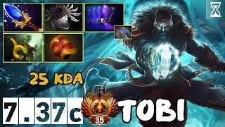 Tobi  Kunkka  25 KDA  737c  Immortal Dota [upl. by Dichy]