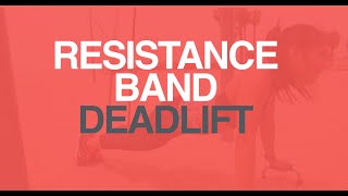 Resistance Band Deadlift Back Workout [upl. by Ximenez]