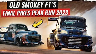 Old Smokey F1 FINAL run Pikes Peak Hillclimb 2023 [upl. by Ailen]