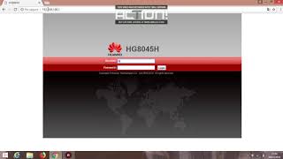 COMO ENTRAR EN HUAWEI HG8045H y HG8245H 2018 [upl. by Esoryram]