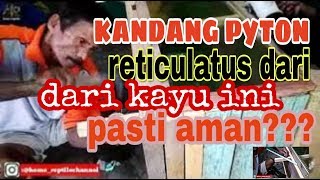 CARA membuat kandang ular pyton reticulatus atau ular sanca kembangPart ke 2 home reptile [upl. by Eram968]