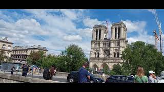 Paris FRANCE  Cathédrale Notre Dame de Paris and Around Summer 2024 [upl. by Naor]