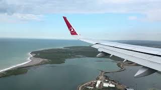 Cloudy Landing at Istanbul  Turkish Airlines A321 NEO  4K 60FPS HDR [upl. by Ynatirb]