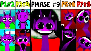 Phase 1 VS Phase 2 VS Phase 3 VS Phase 4 VS Phases 69 in Incredibox Sprunki New versions [upl. by Ihsir]