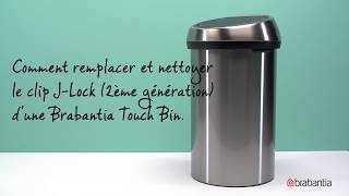 Comment remplacer le clip de la Touch Bin Brabantia  Brabantia [upl. by Ydisac]