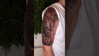 Feline tattoo realist by Ziflo tattoo tatouage animaux music phonk [upl. by Graniah]