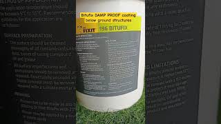 Drfixt Bitufix Damp proof coating below concrete structures shorts [upl. by Jarin]