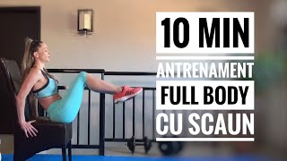 10 min  FULL BODY  Antrenament cu SCAUN [upl. by Yahsat]