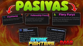 TODAS LAS PASIVAS NUEVAS DE ANIME FIGHTERS ROBLOX [upl. by Cheadle]