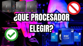 ¿QUE PROCESADOR ELEGIR ESTE 2024 AMD VS INTEL  Guía de PROCESADORES [upl. by Giustina664]