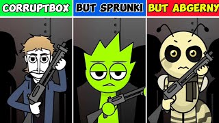 Mix of CORRUPTBOX vs CORRUPTBOX but SPRUNKI vs CORRUPTBOX but ABGERNY Monster VOICE From Incredibox [upl. by Henka]