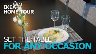 How to Set a Table  IKEA Home Tour [upl. by Walden]