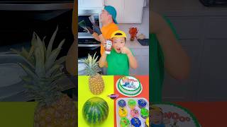 Minecraft cake vs ketchup ice cream challenge🍨 funny by Ethan Funny Family [upl. by Esej513]