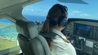 Spectacular Landing At St Barthélemy Airport Gustaf III [upl. by Monetta]