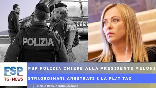 FSP TGNEWS 7 settembre 2024 FSP chiede alla Presidente Meloni gli straordinari arretrati e flattax [upl. by Anaehr]